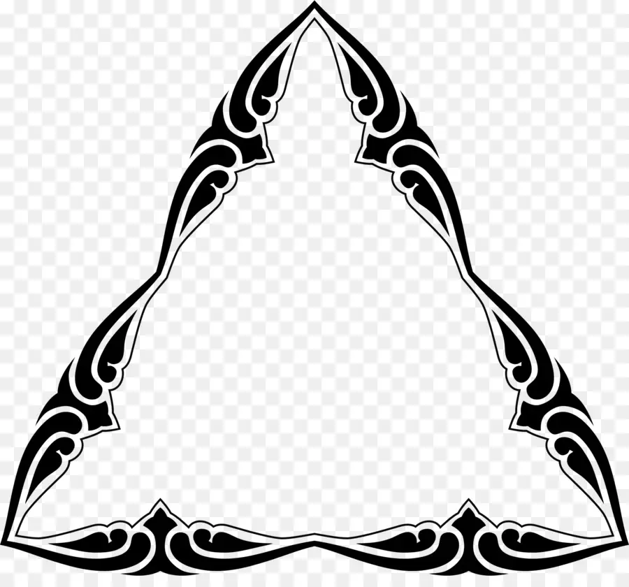 Marco Triangular，Decorativo PNG