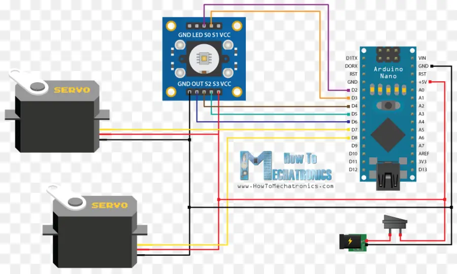 Diagrama De Cableado，Arduino PNG