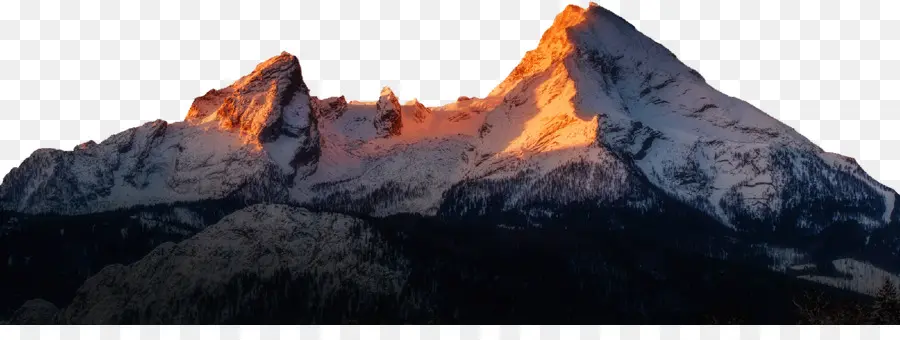 Montaña，Atardecer PNG