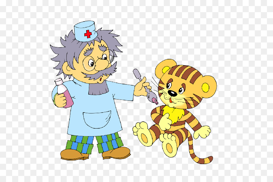 Doctor De Dibujos Animados Y Tigre，Doctor PNG