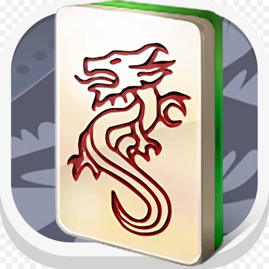 Azulejo Mahjong，Dragón PNG