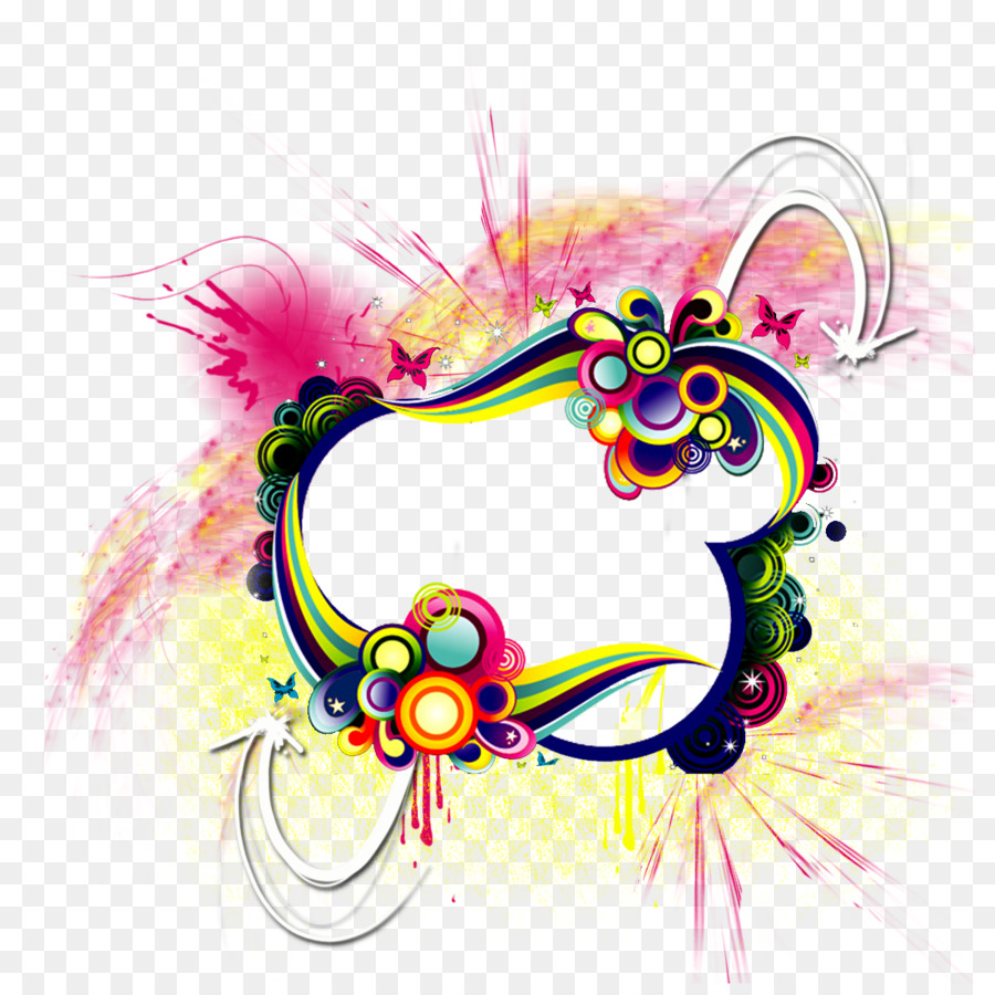 Diseño Abstracto Colorido，Vistoso PNG