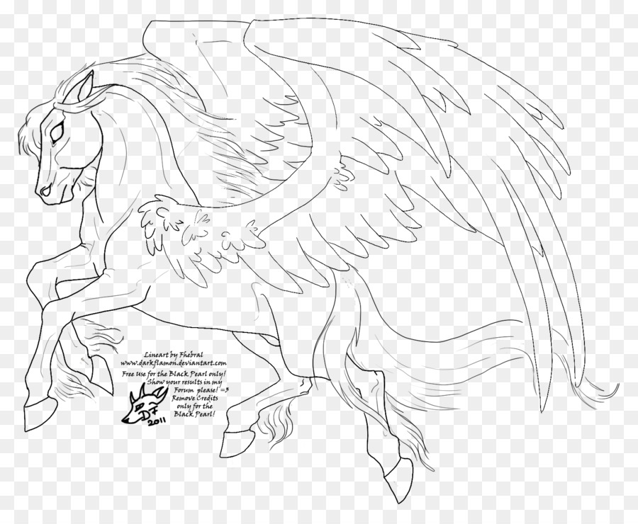 Dibujo De Pegaso，Mítico PNG