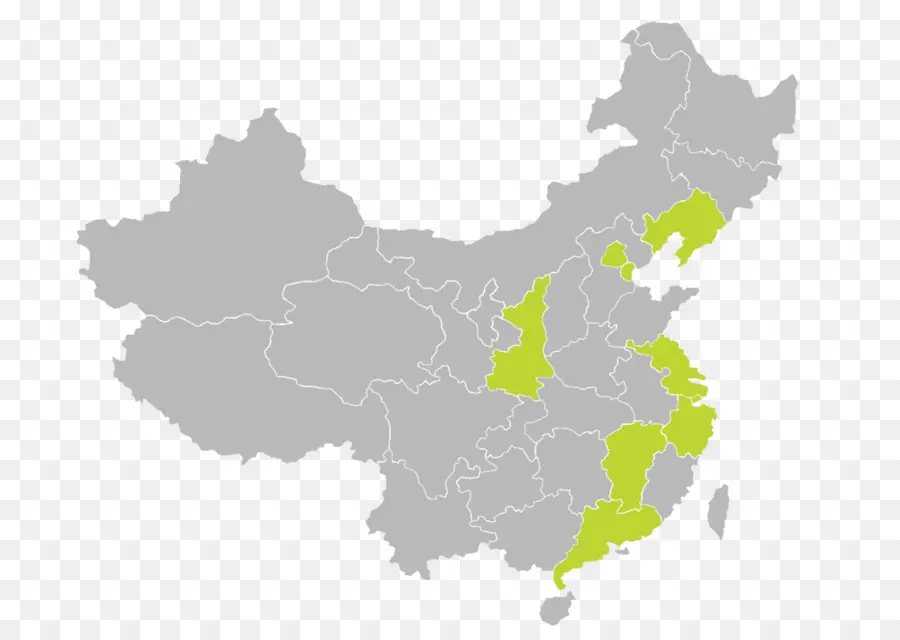 China，Mapa En Blanco PNG