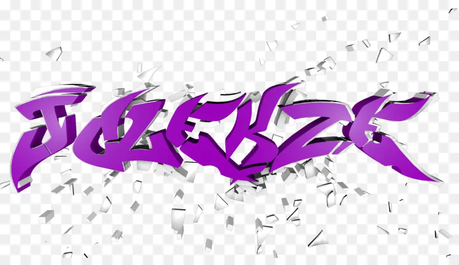 Texto De Graffiti Morado，Pintada PNG