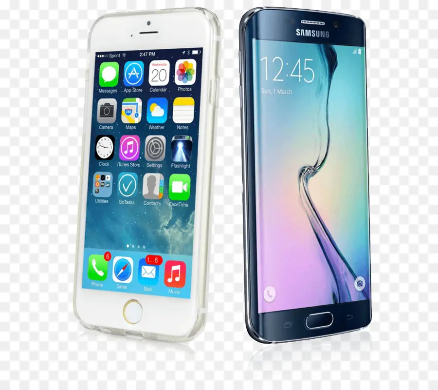 El Iphone 5，Samsung Galaxy S6 PNG