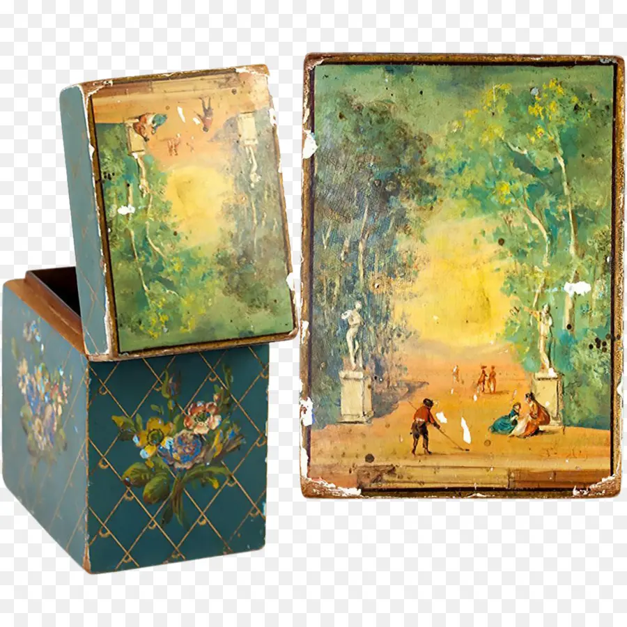 Cajas Decorativas，Pintado PNG