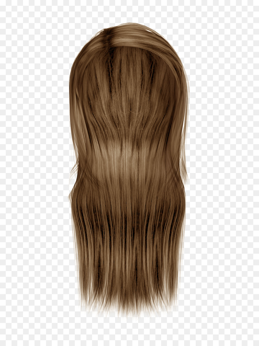 Peluca Marrón，Cabello PNG