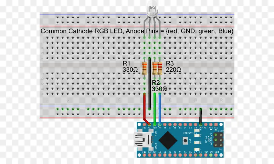 Circuito De Placa De Pruebas，Arduino PNG