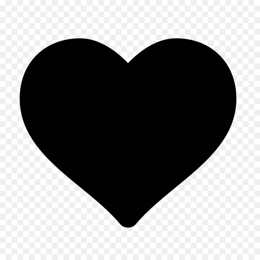 Corazón，Negro PNG