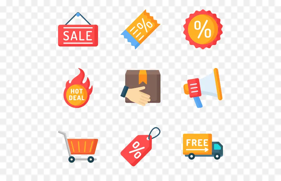 Iconos De Venta，Descuento PNG