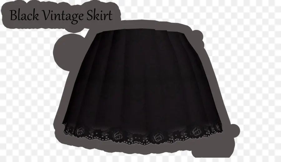 Falda Vintage Negra，Moda PNG