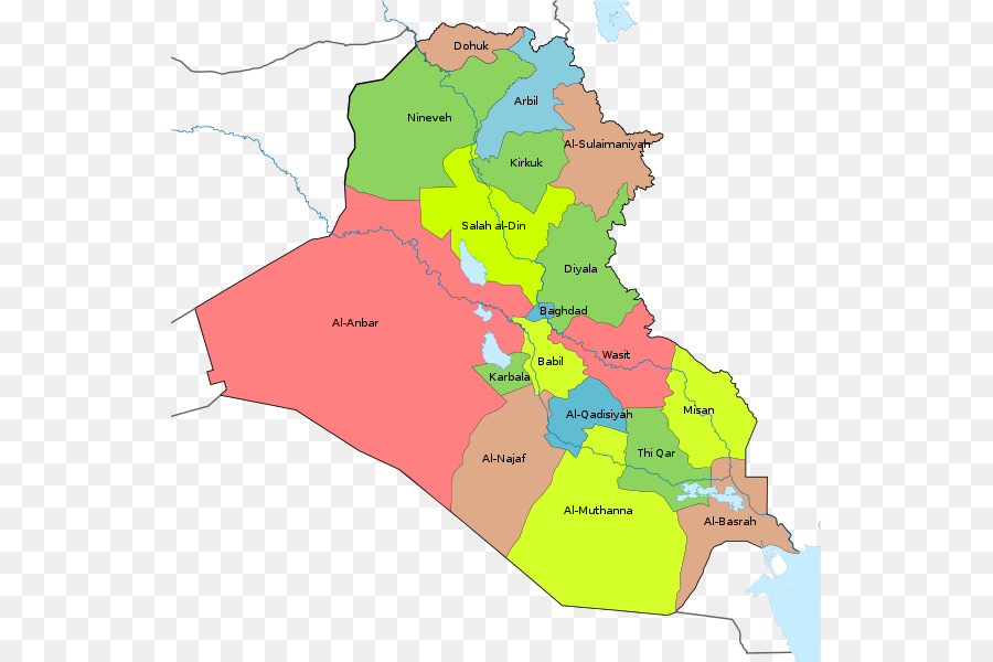 Mapa De Irak，País PNG