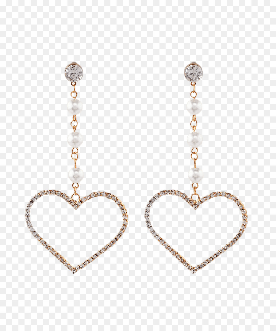 Pendientes De Corazón，Joyas PNG