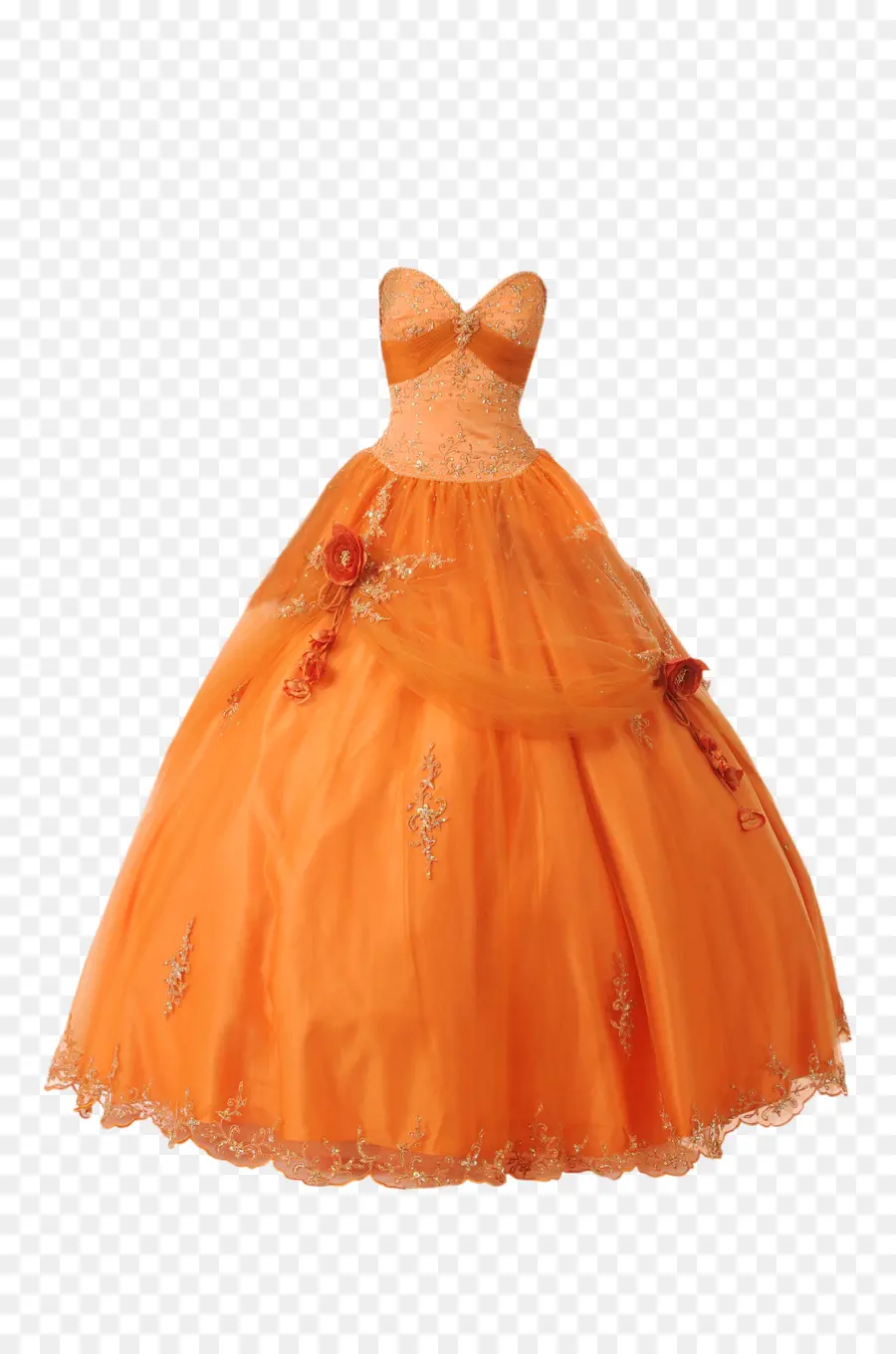 Vestido Naranja，Vestido PNG