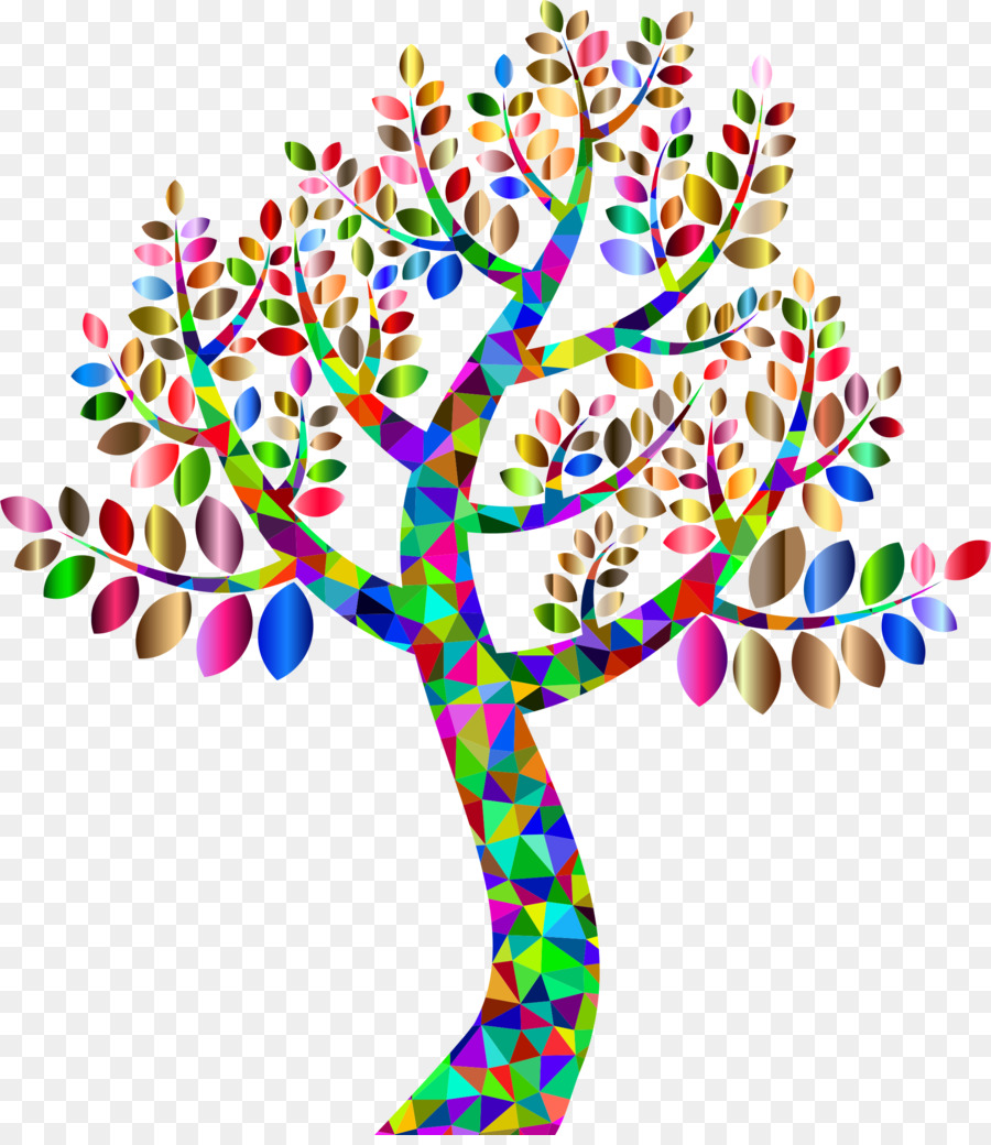 árbol Colorido，Hojas PNG