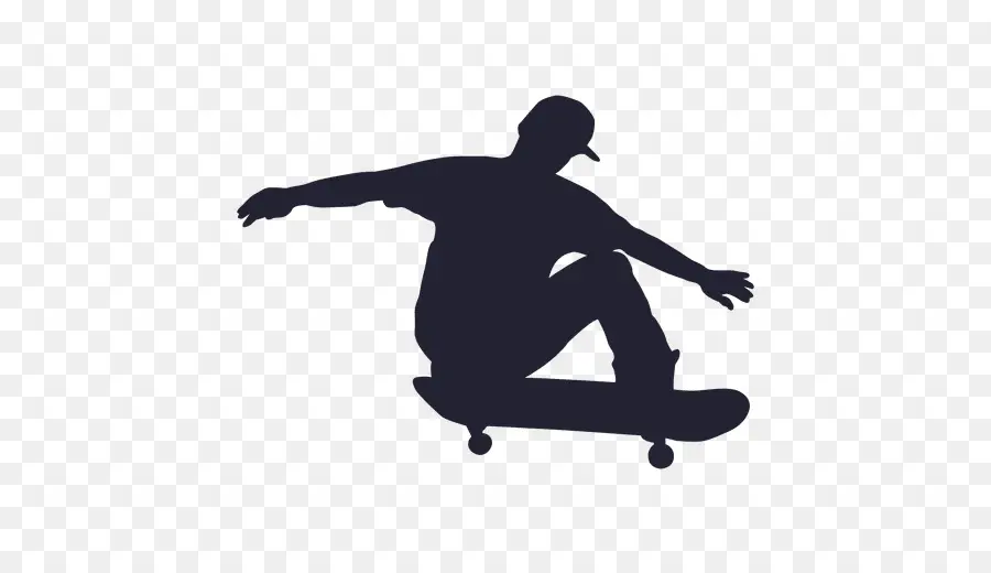 Silueta De Skater，Monopatín PNG