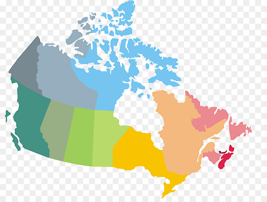 Mapa De Canadá，Geografía PNG