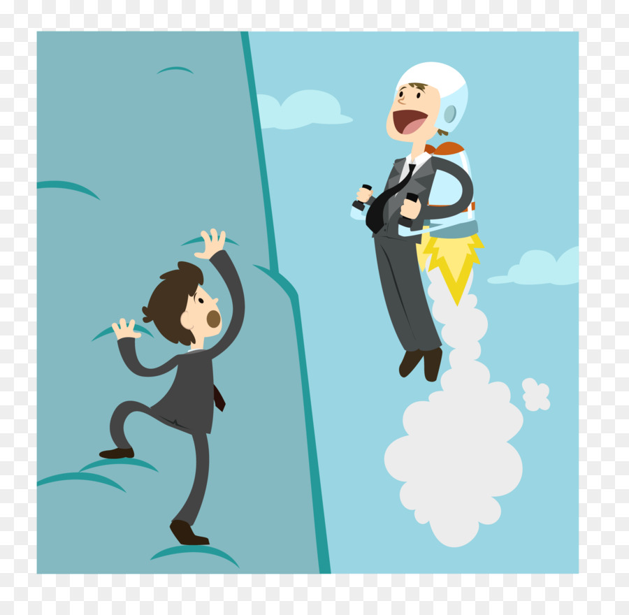 Empresario Con Jetpack，Cohete PNG