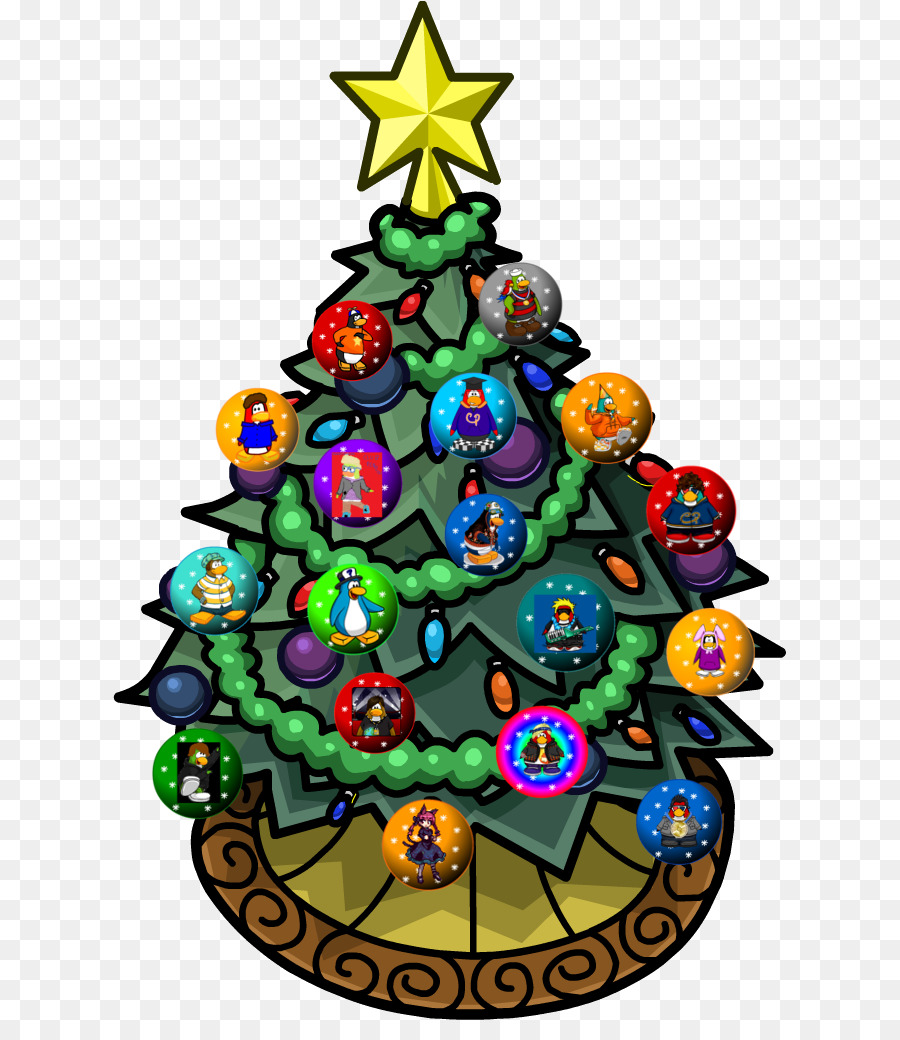 Club Penguin，árbol De Navidad PNG