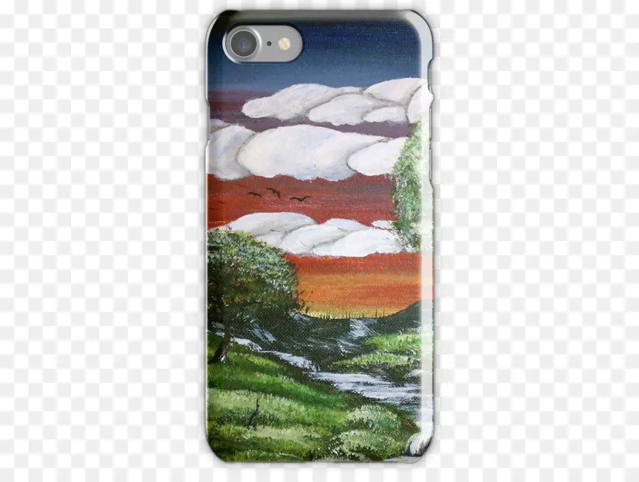 Funda Para Móvil Con Pintura De Paisaje，Teléfono PNG