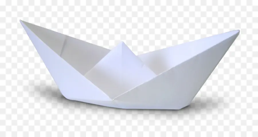 Barco De Papel Blanco，Origami PNG