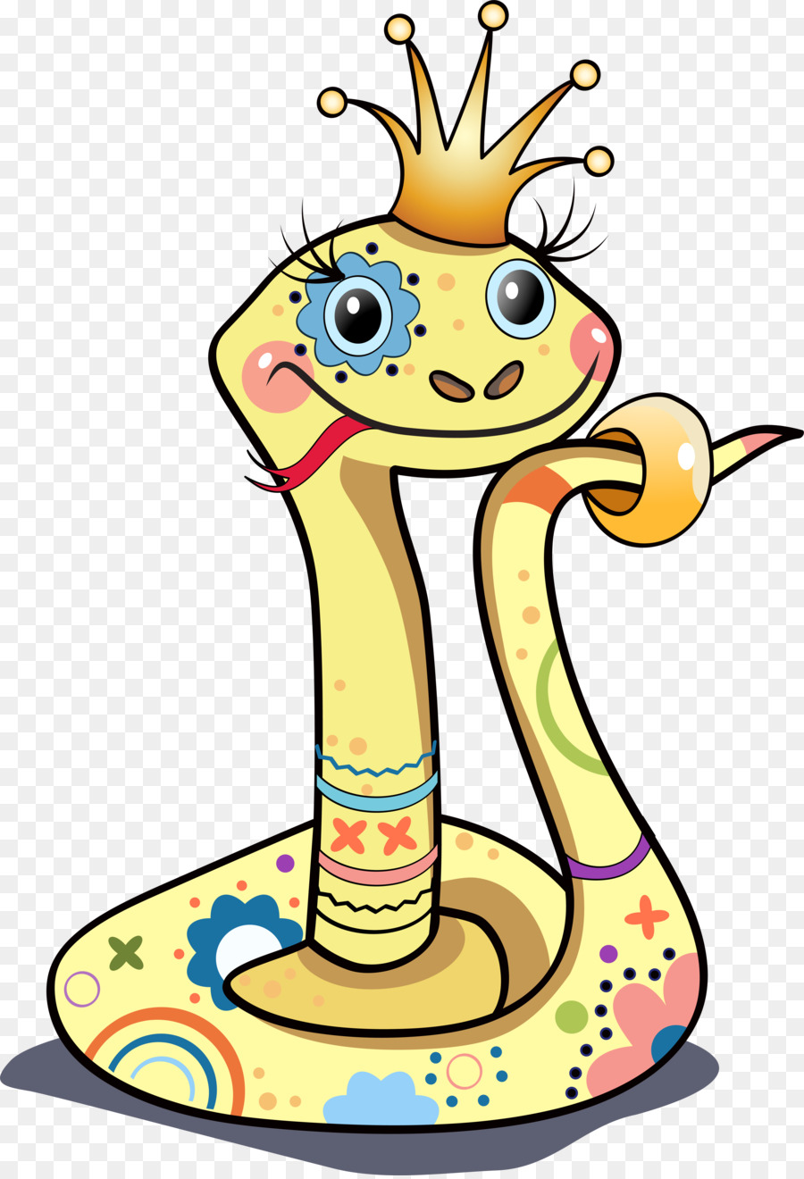 Serpiente Coronada，Dibujos Animados PNG