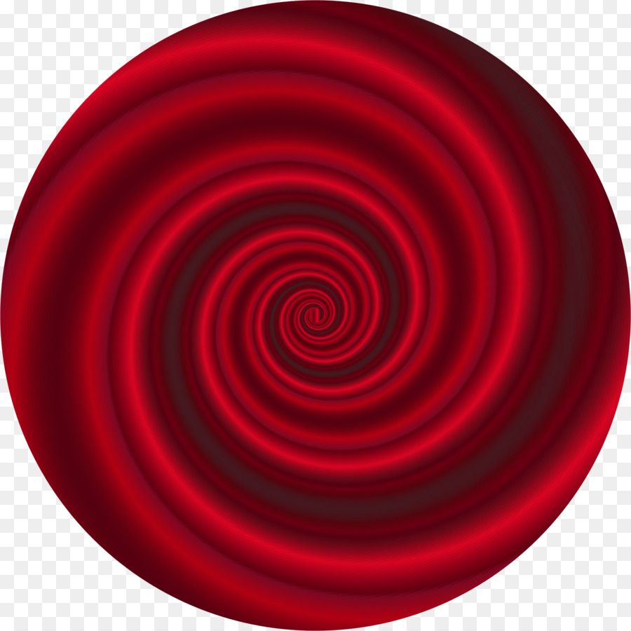 Espiral Roja，Hipnótico PNG