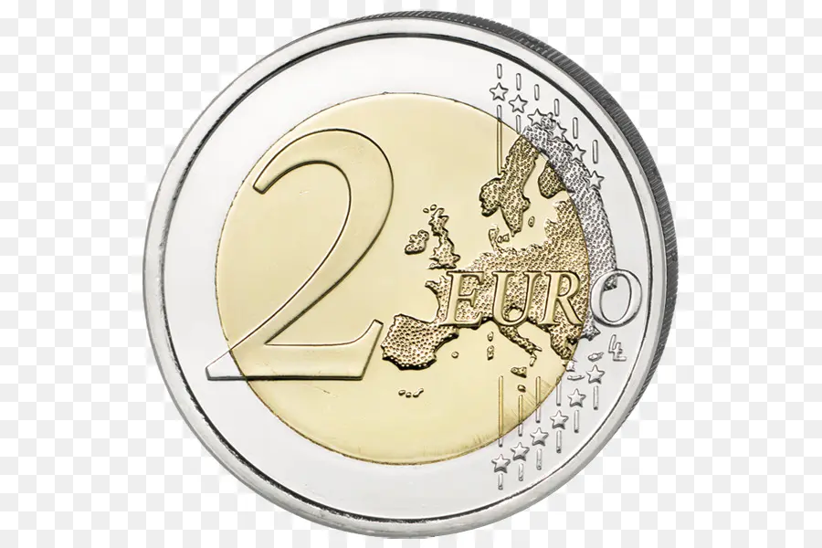 Europa，2 Monedas Euro PNG