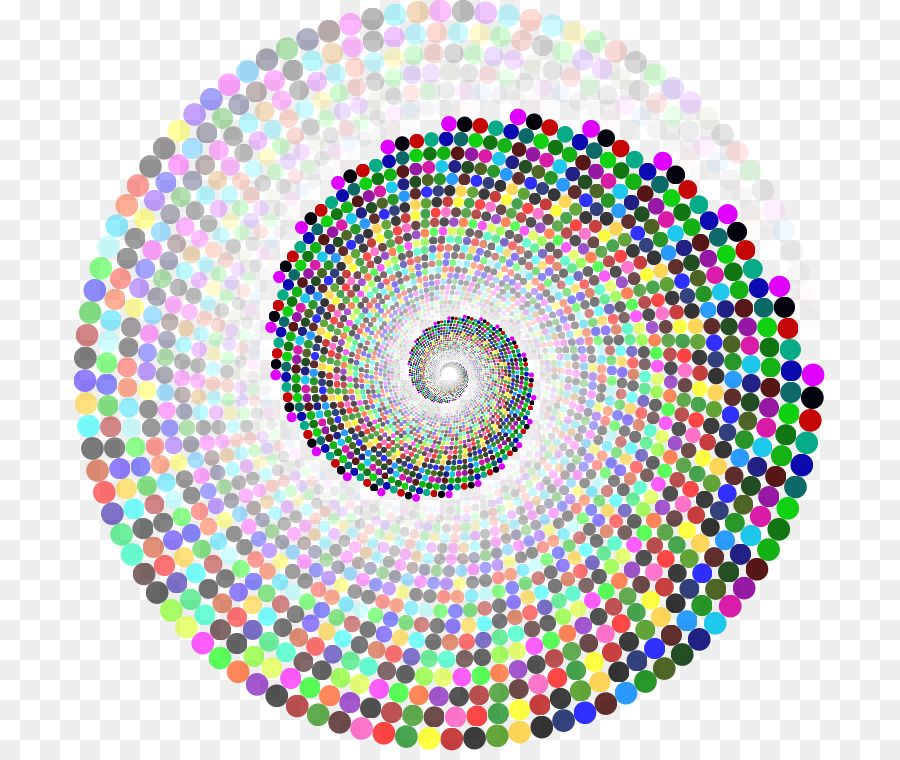 Espiral Colorida，Puntos PNG