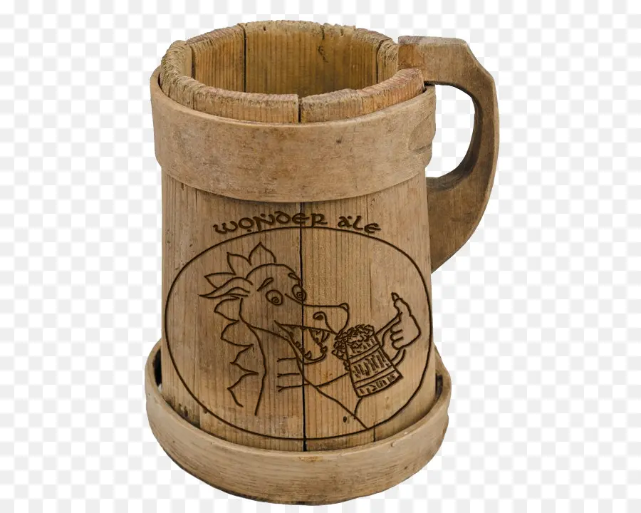 Taza De Madera，Dragón PNG