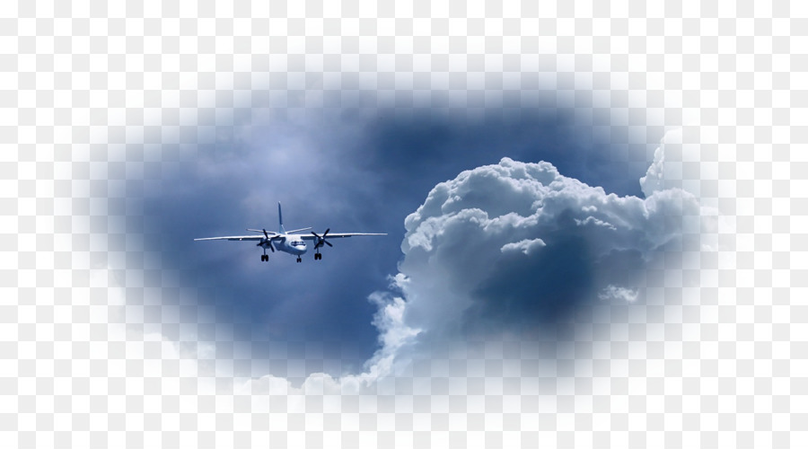 Avión En Las Nubes，Cielo PNG