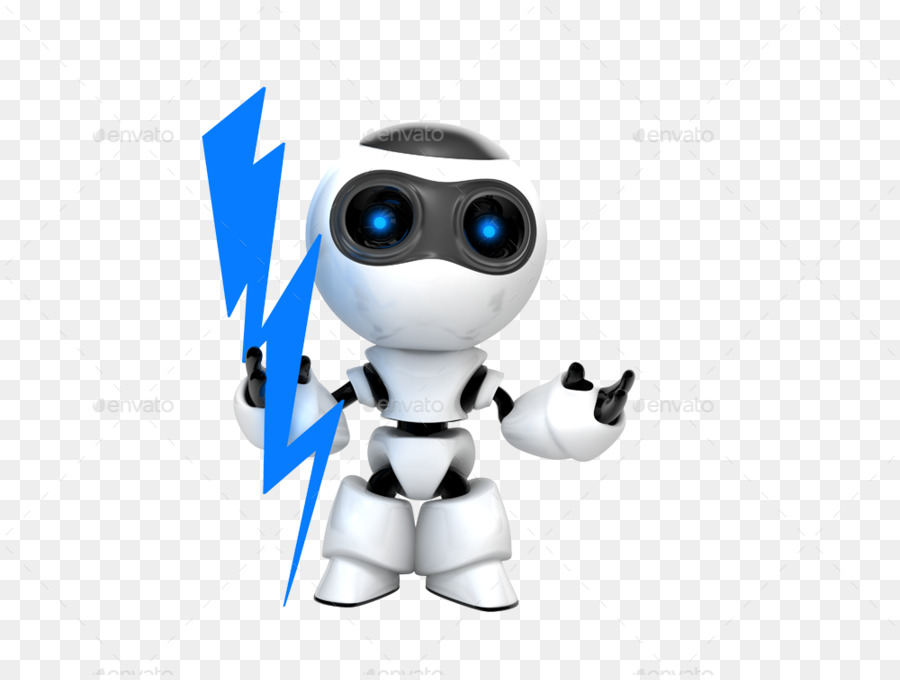 Lindo Robot Con Rayo，Dibujos Animados PNG