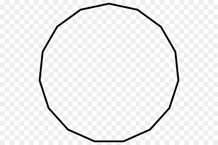 Polígono Regular，Pentadecagon PNG