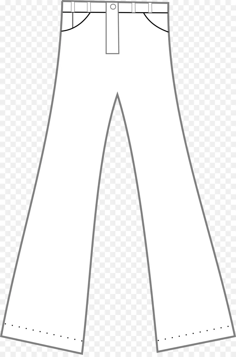 Contorno De Pantalones，Bosquejo PNG