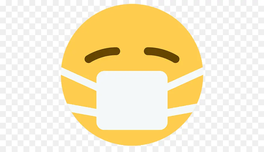 Emoji Enfermo，Mascarilla PNG