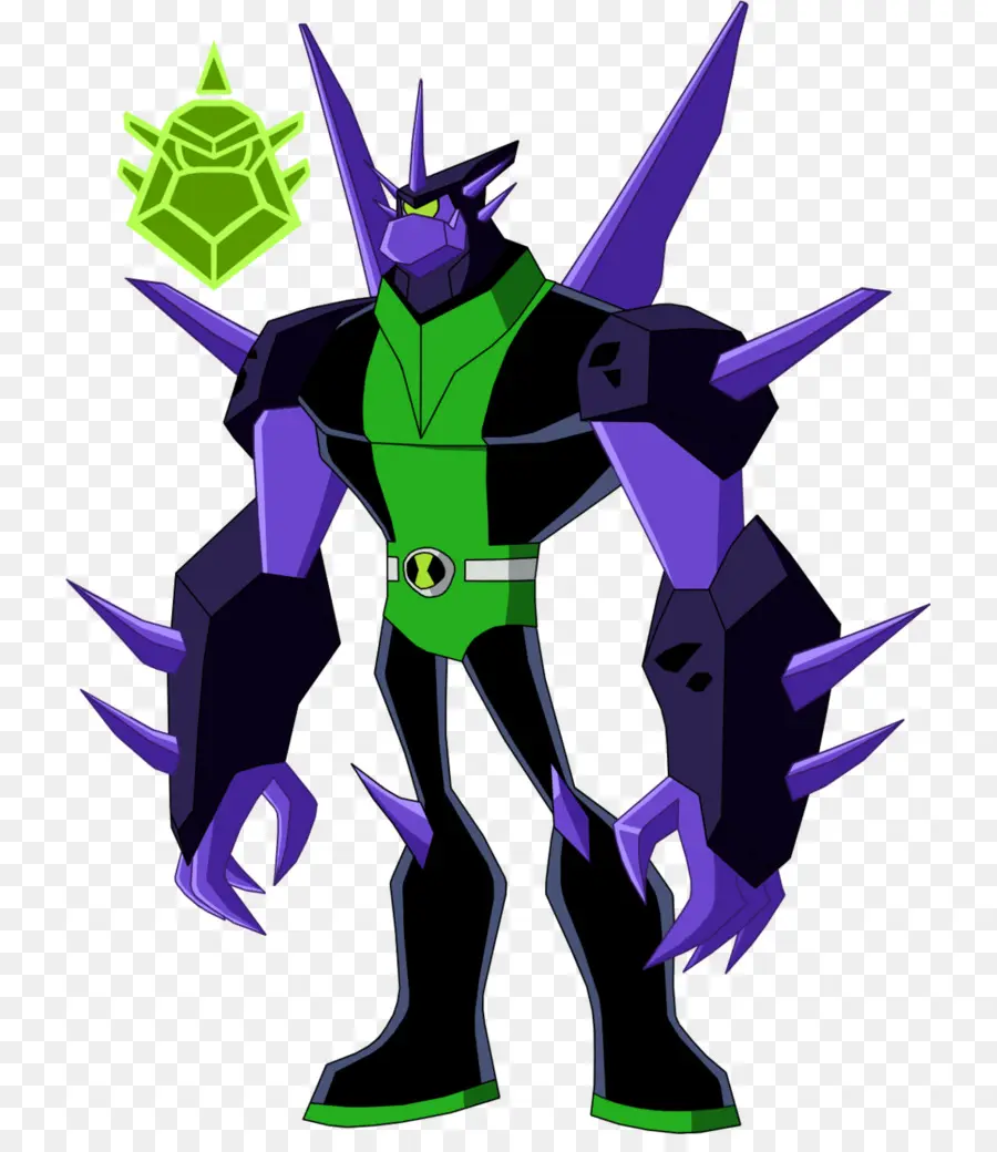 Alienígena Morado Y Verde，Extranjero PNG