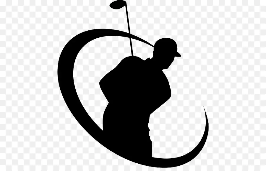 Silueta De Golfista，Golfista PNG