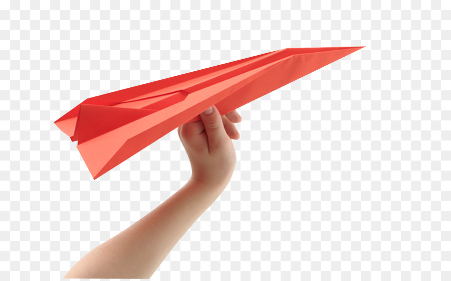 Avión De Papel Rojo，Papel PNG