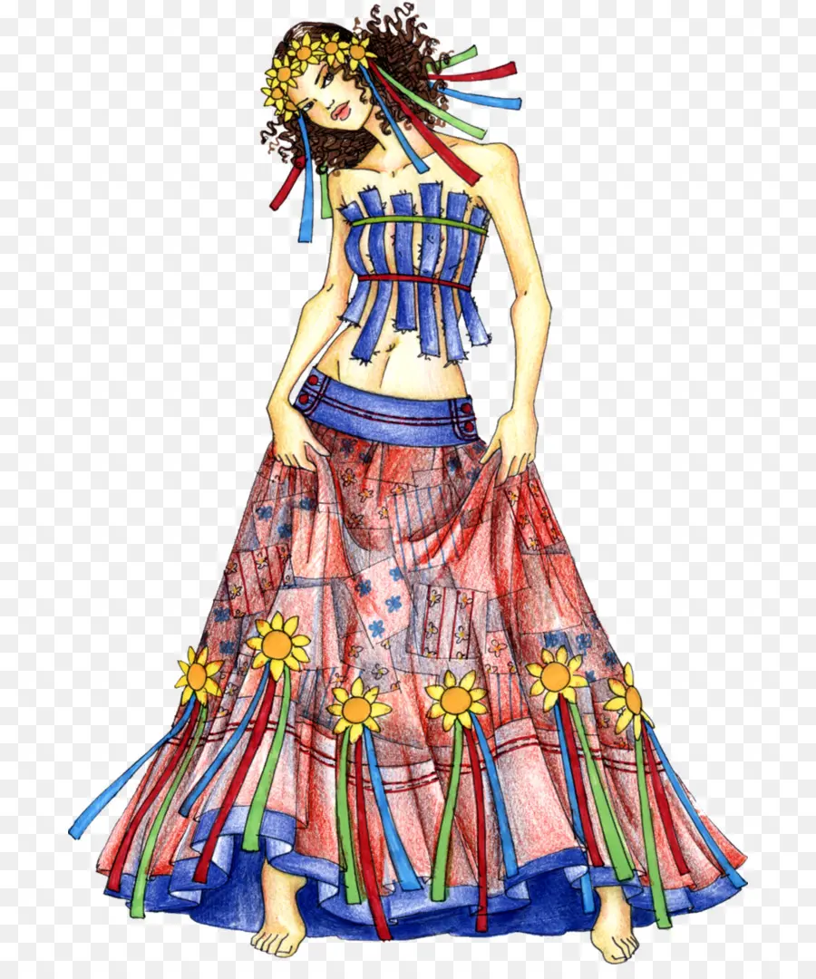 Chica Hippie，Vistoso PNG