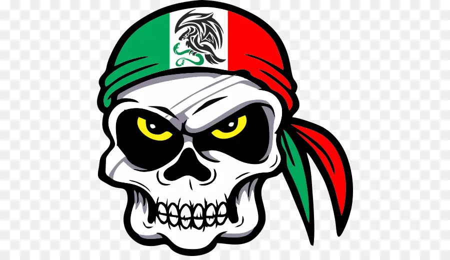 Calavera Con Pañuelo，Pirata PNG