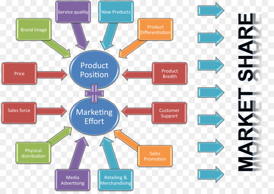 Diagrama De Participación De Mercado，Posición Del Producto PNG