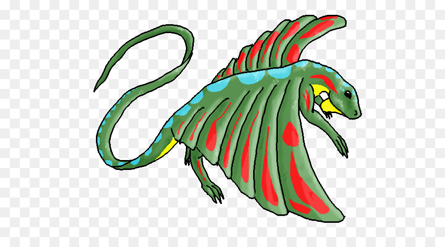 Lagarto，Draco Volans PNG