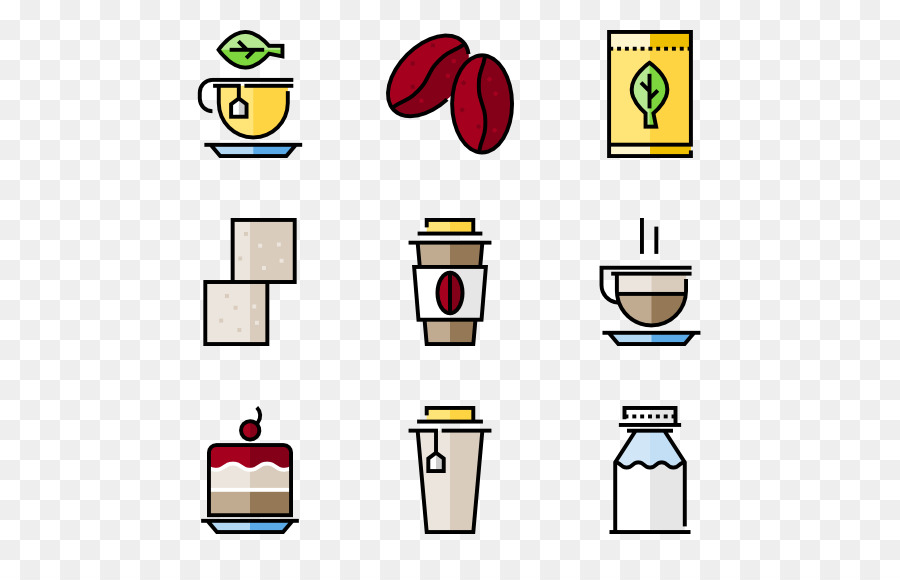 Iconos De Cafe，Bebida PNG