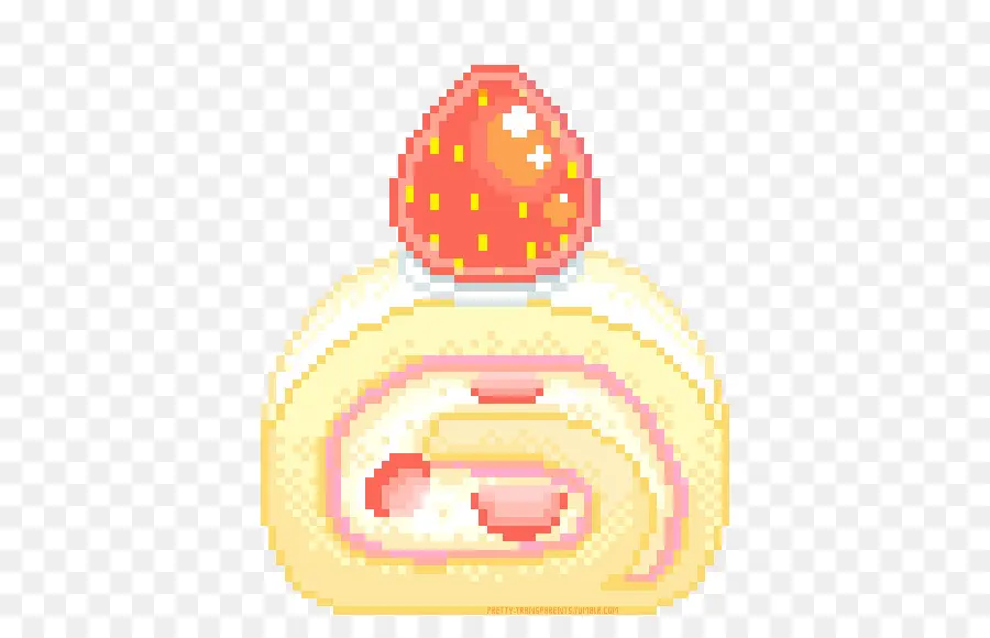 Pastel De Fresa，Arte De Píxeles PNG