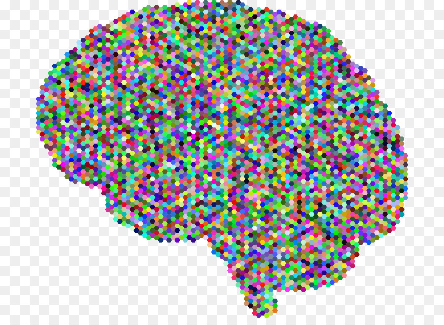 Cerebro Colorido，Puntos PNG