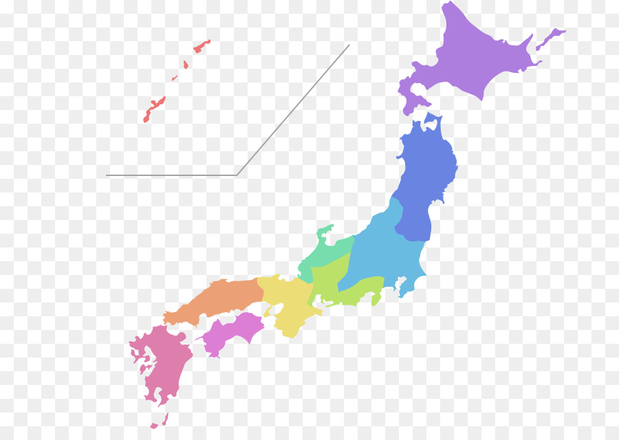 Mapa De Japon，País PNG