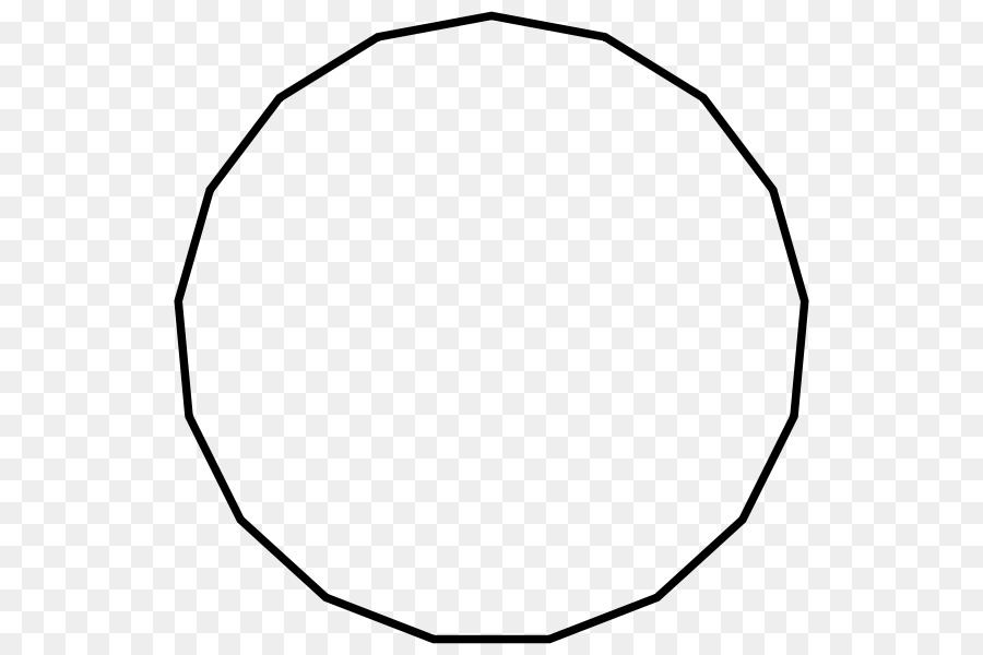 Polígono Regular，Pentadecagon PNG