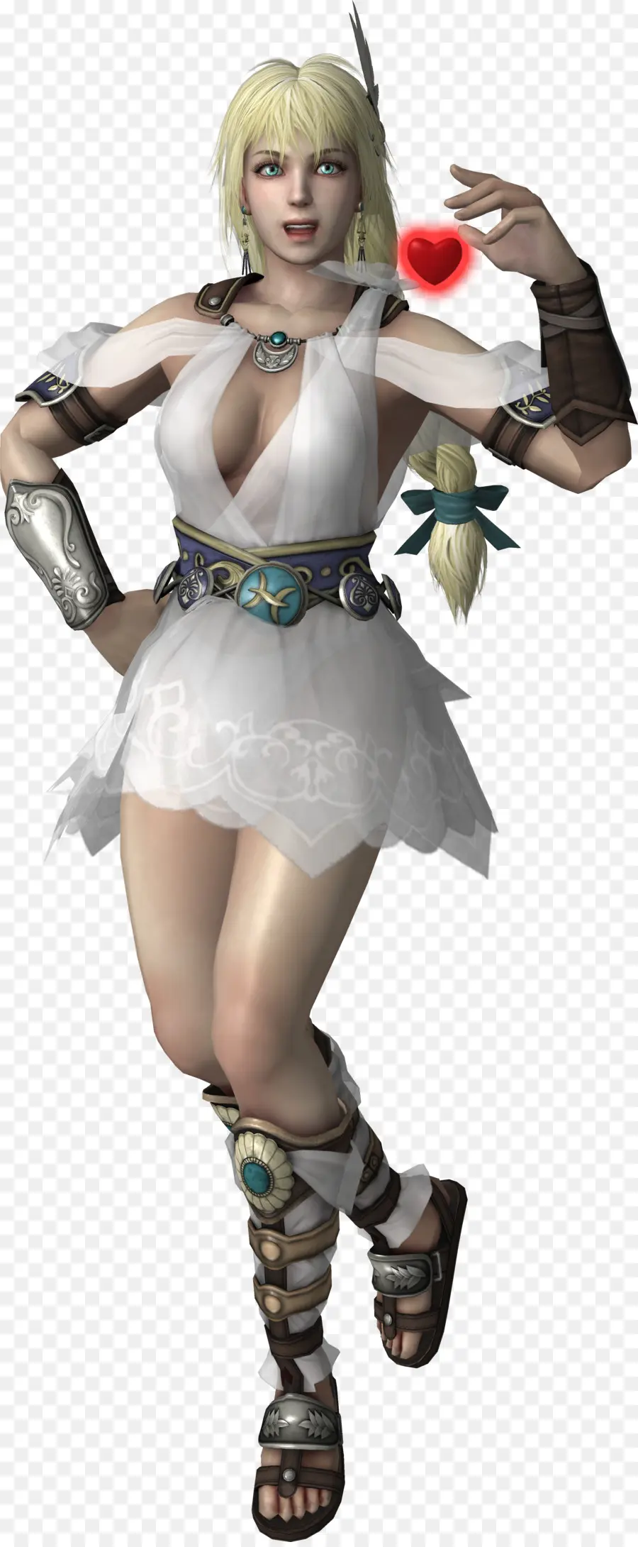 Mujer Rubia Con Vestido Blanco，Armadura PNG