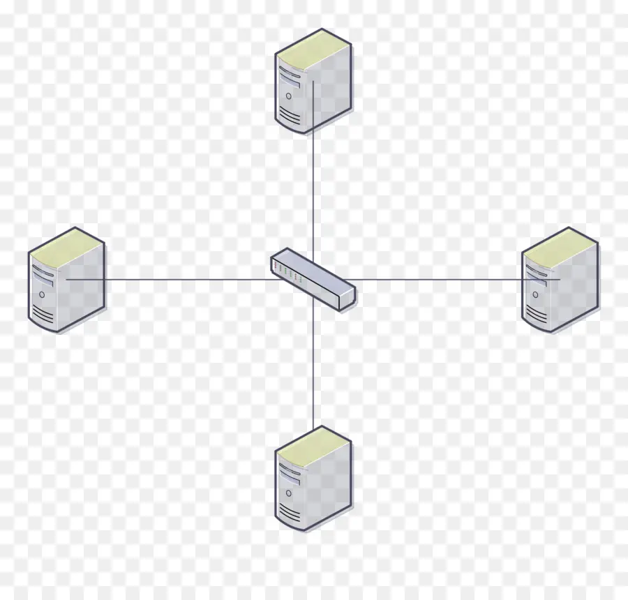 Diagrama De Red，Servidores PNG